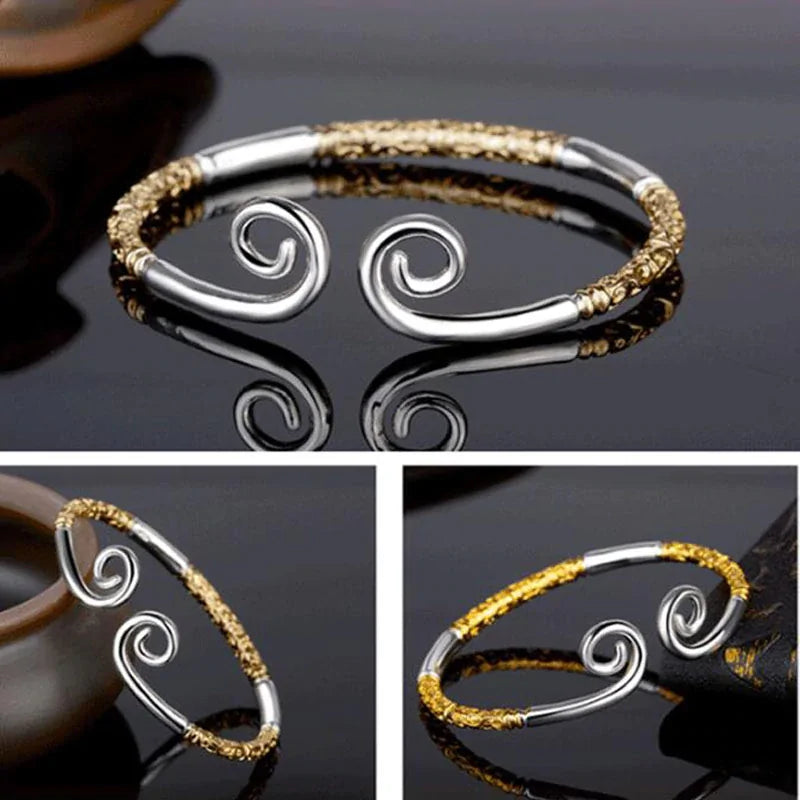 Gold Hoop Bracelet