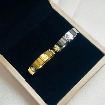 Classic Cross Rings with Stone